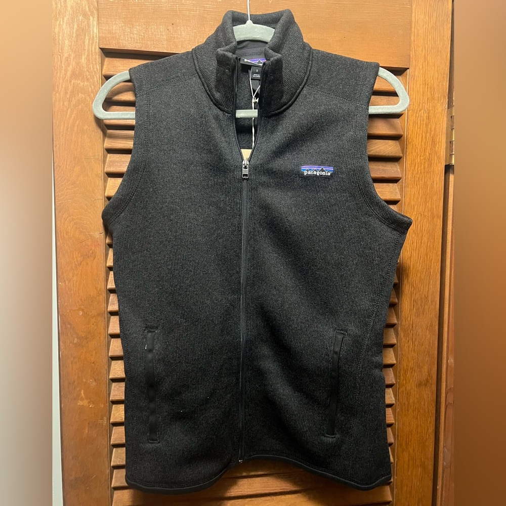 Patagonia Black Sweater Vest NWT